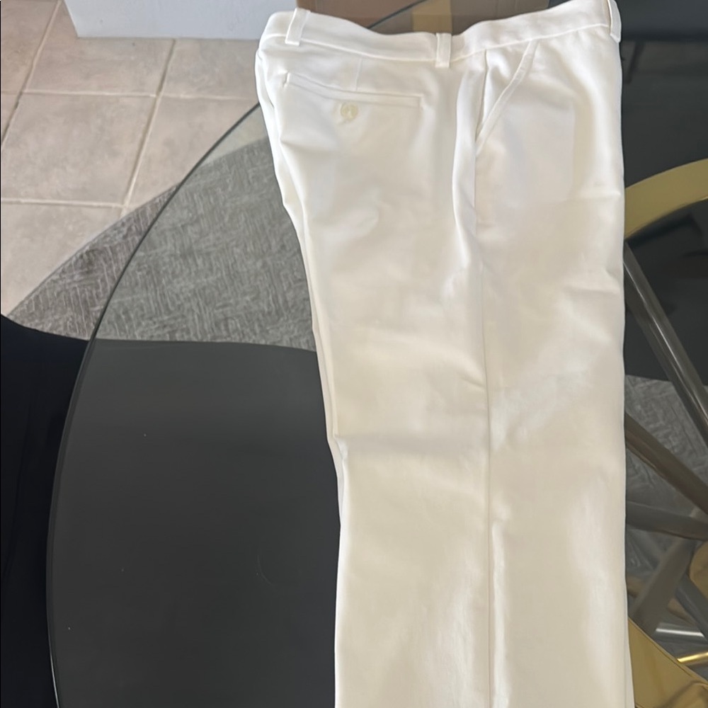 NWT Mr Turk Men's White Clyde Slim trouser Size 31